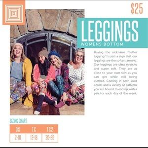 tc legging size